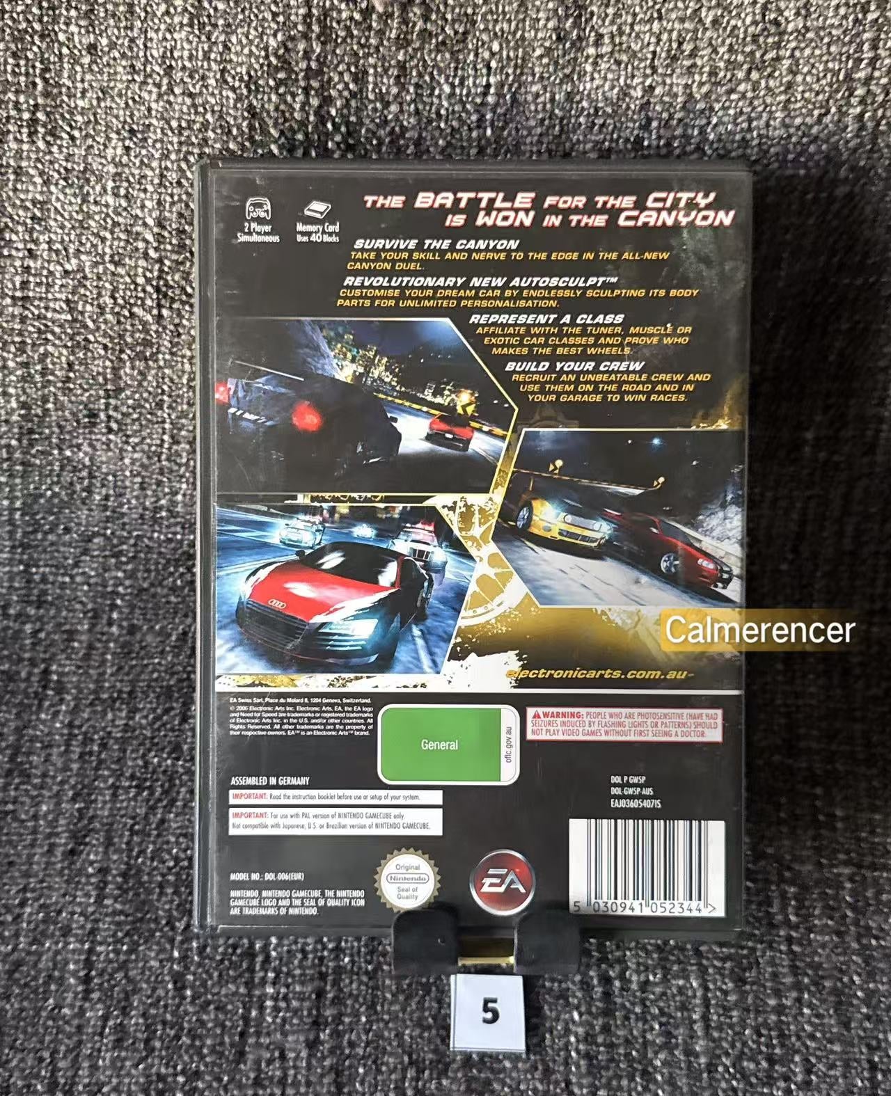 Need For Speed Carbon Game - Nintendo Gamecube - Pal Version