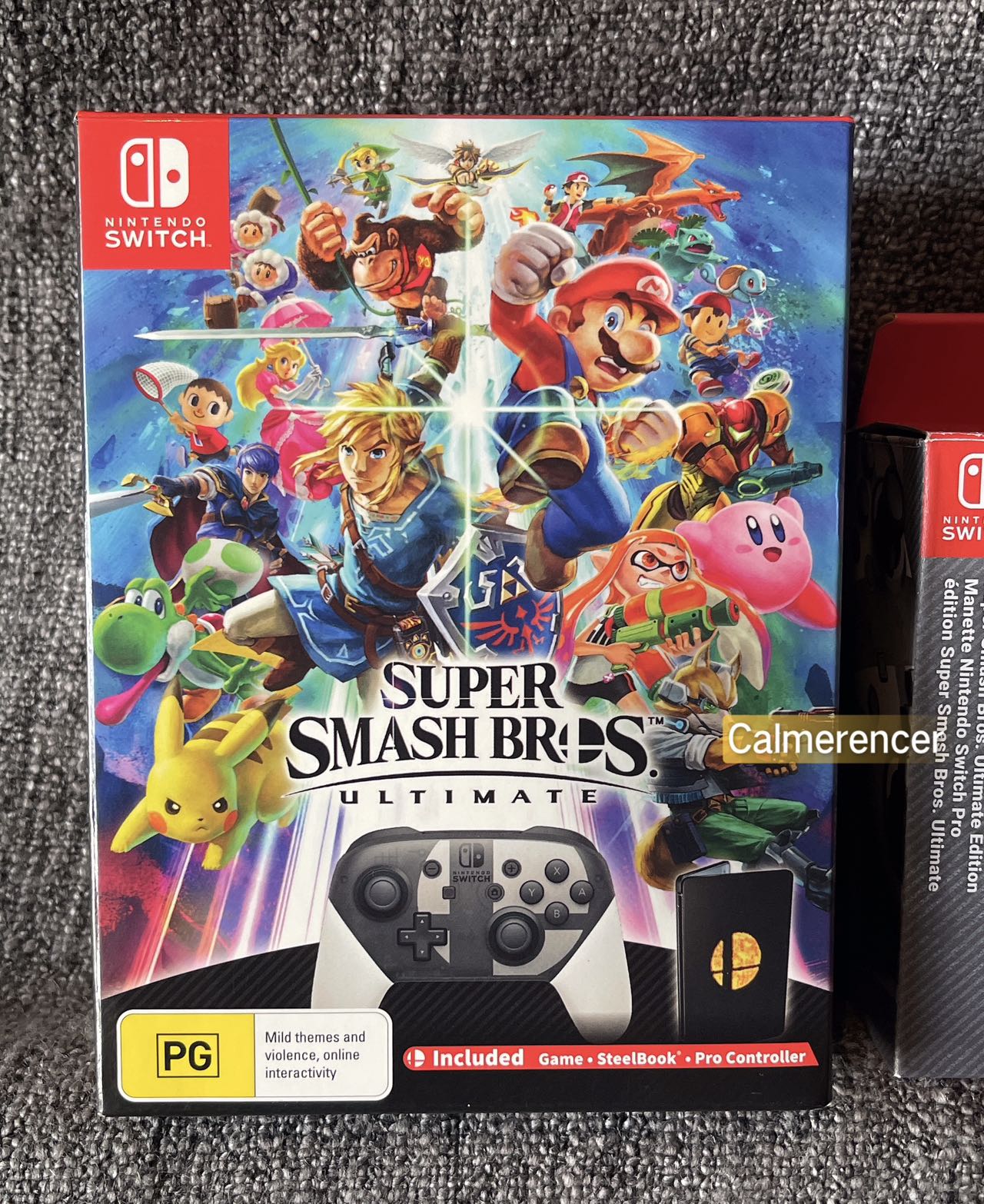 Super Smash Bros Ultimate Limited Edition Combo with Controller & Steel Case Switch Game  - Nintendo