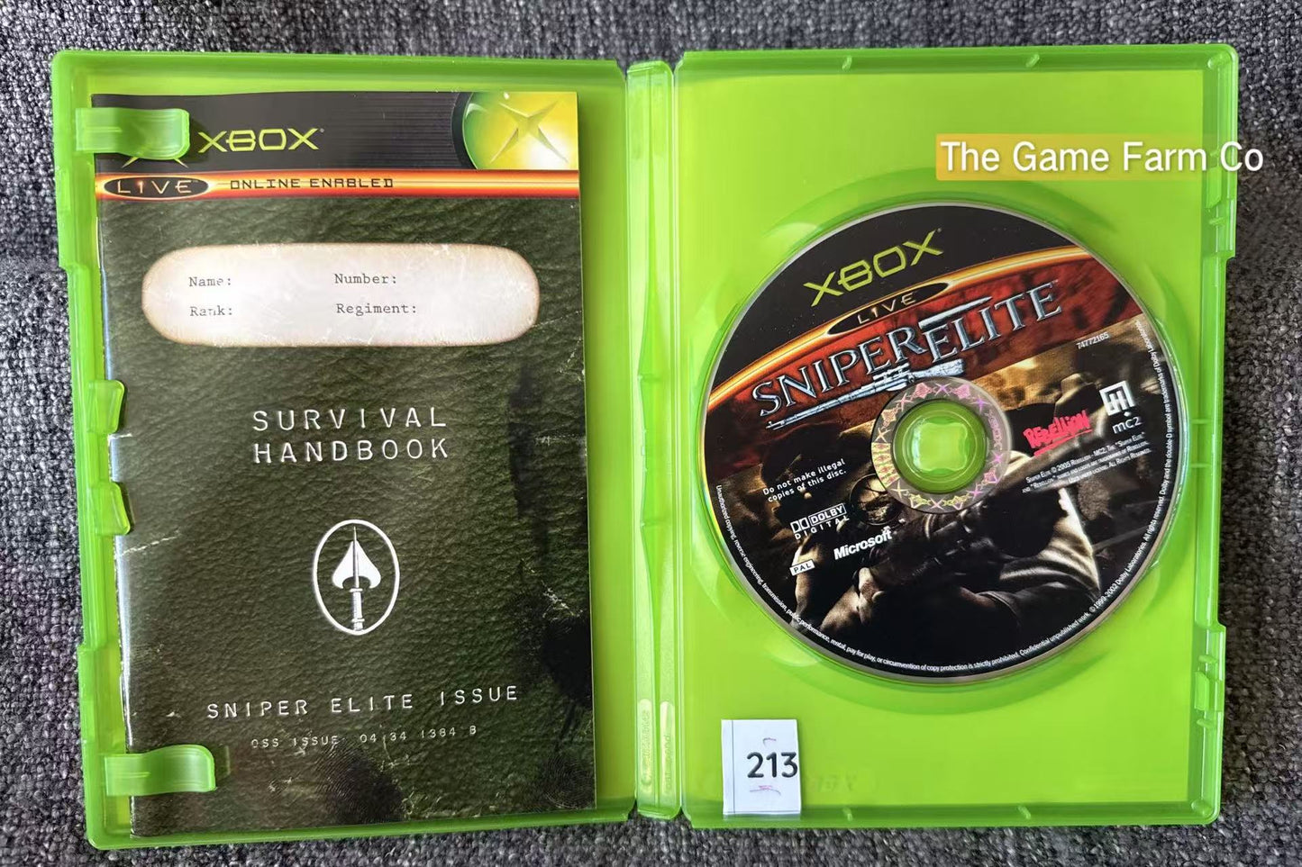 Sniper Elite Game In overall Excellent Condition Microsoft Xbox Original