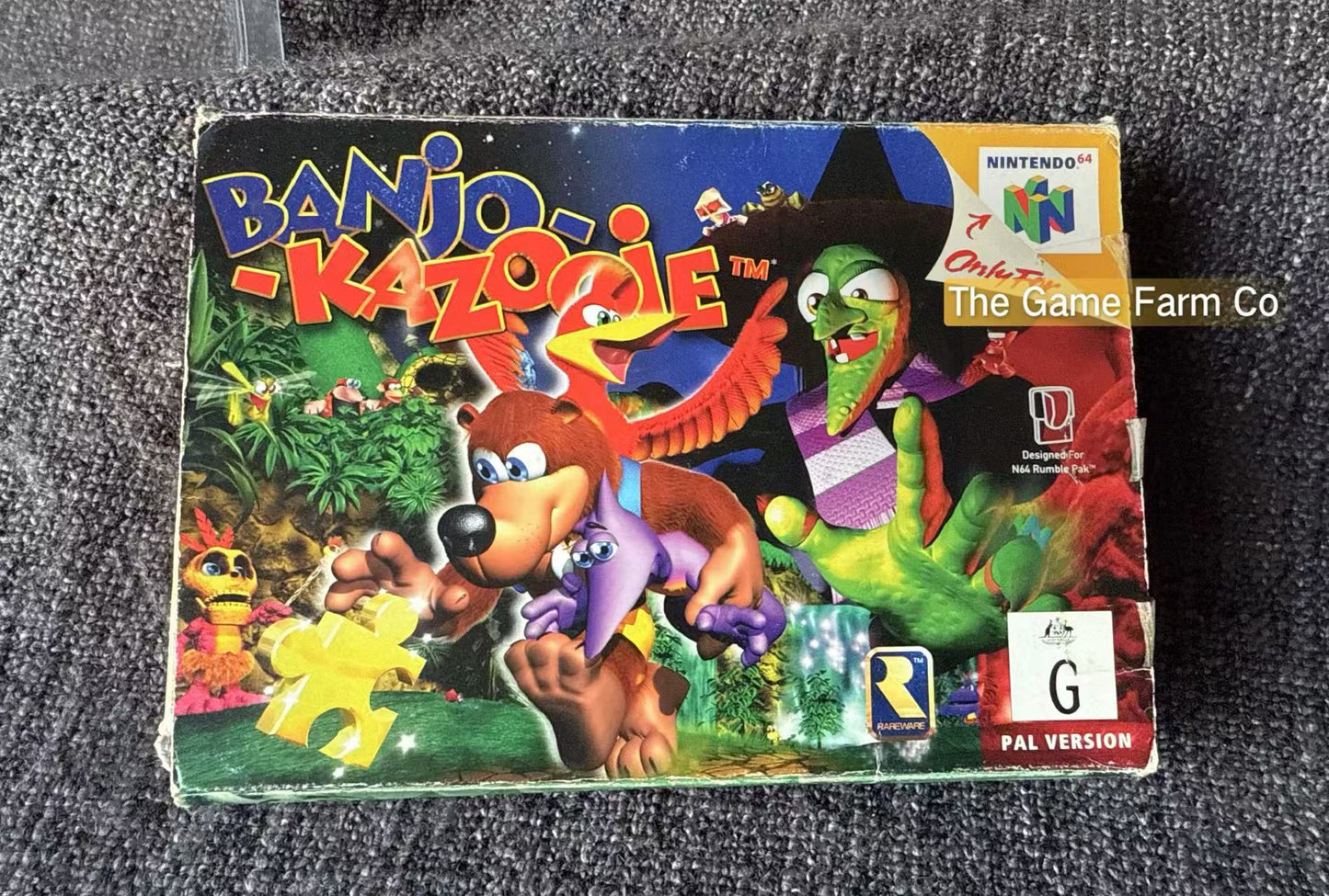 Banjo Kazooie Game Boxed - Nintendo 64 / N64 - Pal Version
