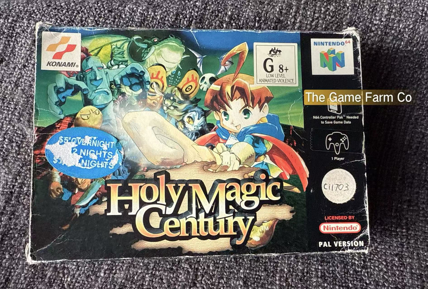 Holy Magic Century Game Boxed - Nintendo 64 / N64 - Pal Version