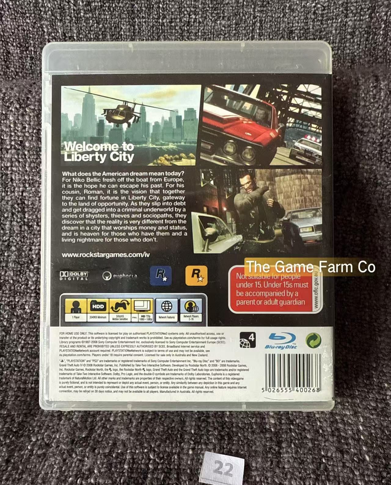 Grand Theft Auto IV 4 Game - PS3 - Sony Playstation 3