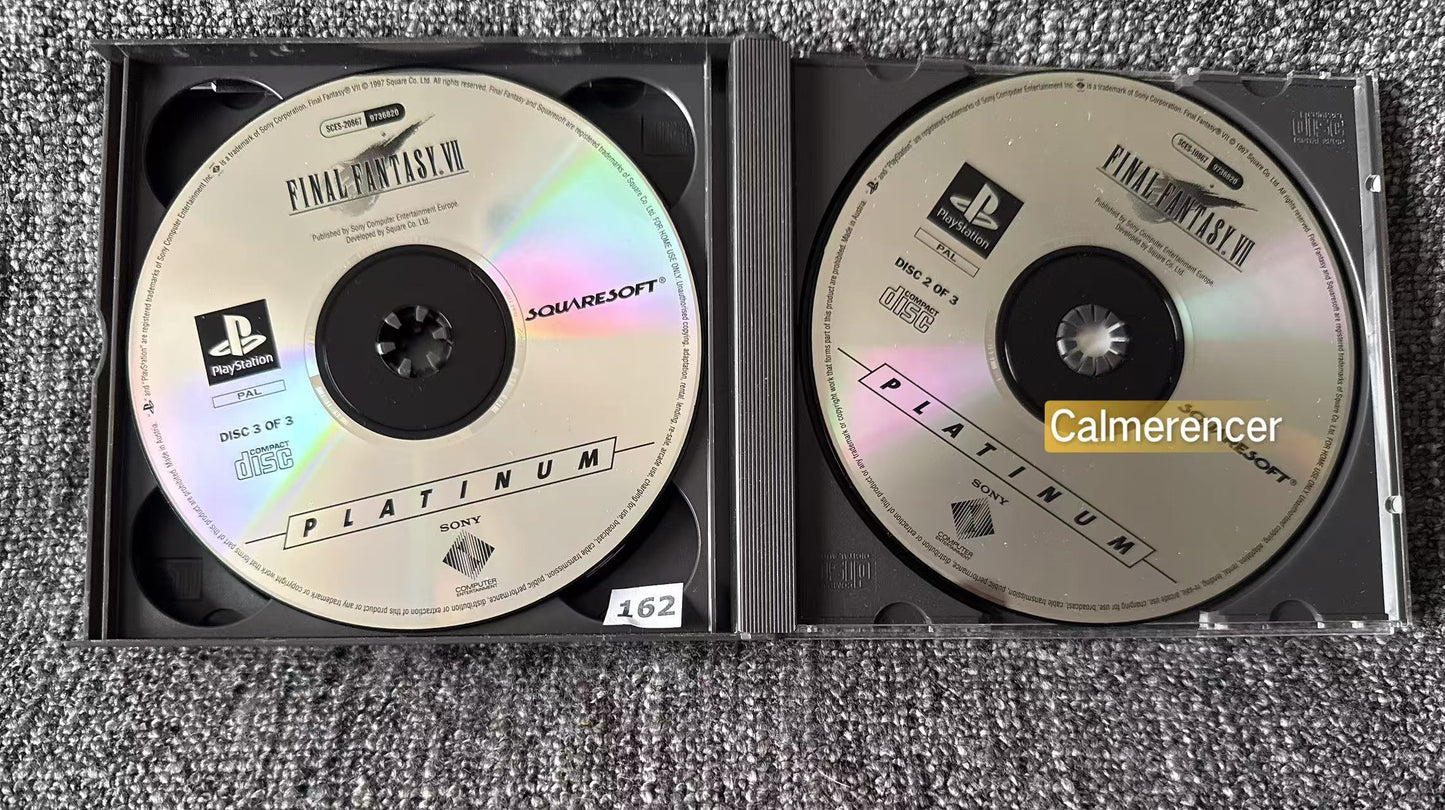 Final Fantasy VII  With FF VIII demo - No manual - Sony Playstation One (PS1) Game