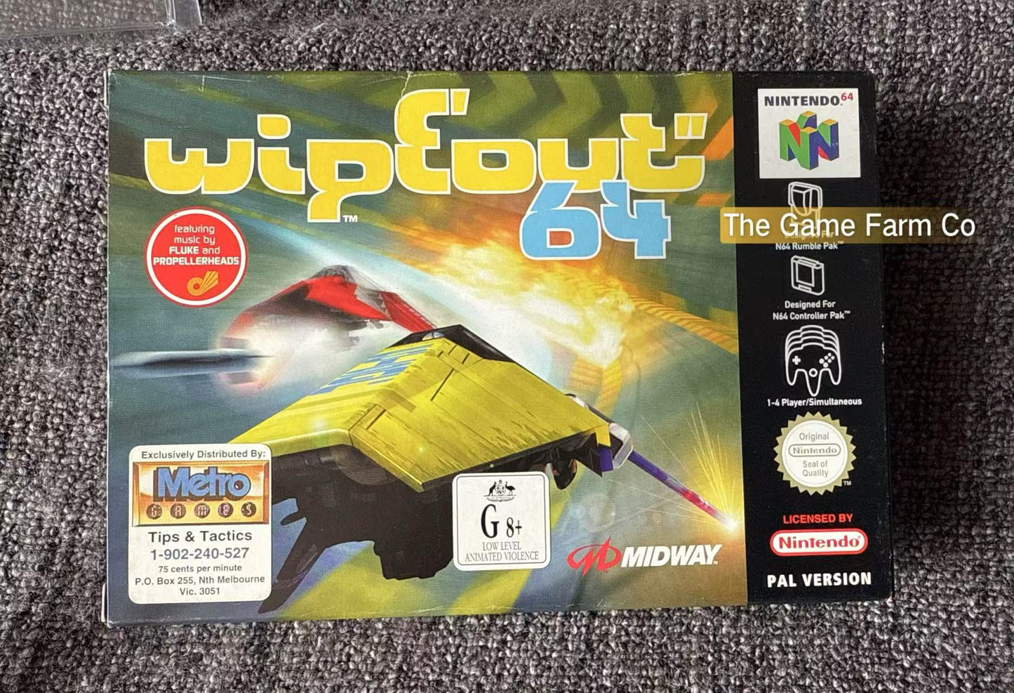 Wipeout 64 Game Boxed - Nintendo 64 / N64 - Pal Version
