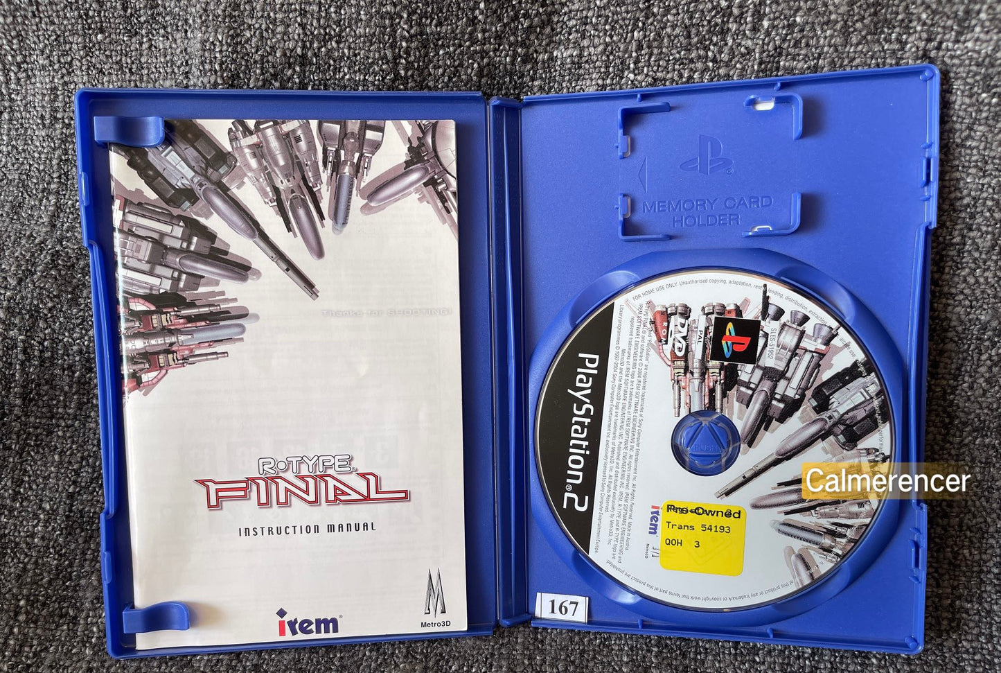R - Type Final Game- Sony PlayStation 2 (PS2)
