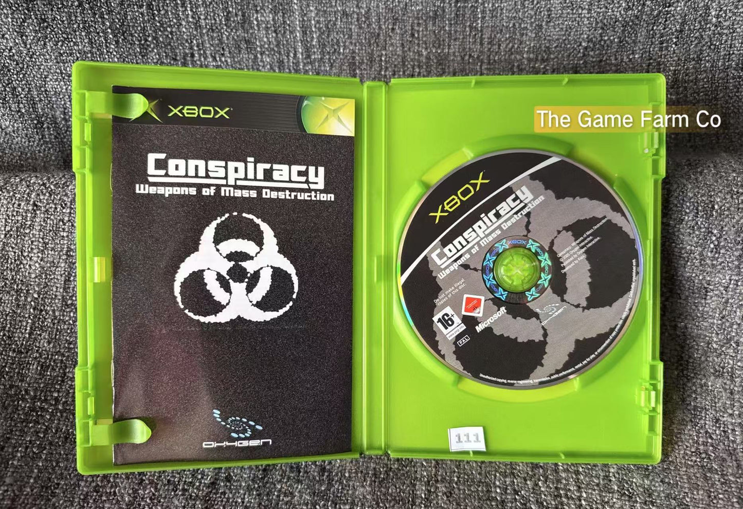 Conspiracy Weapons Of Mass Destruction Game In Excellent condition - Microsoft Xbox Original