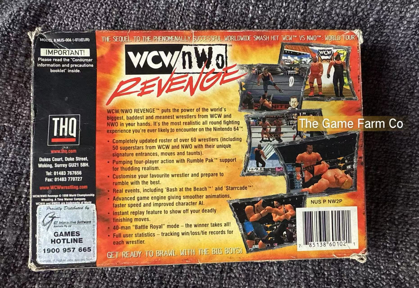 WCW NWO Revenge Game Boxed - Nintendo 64 / N64 - Pal Version