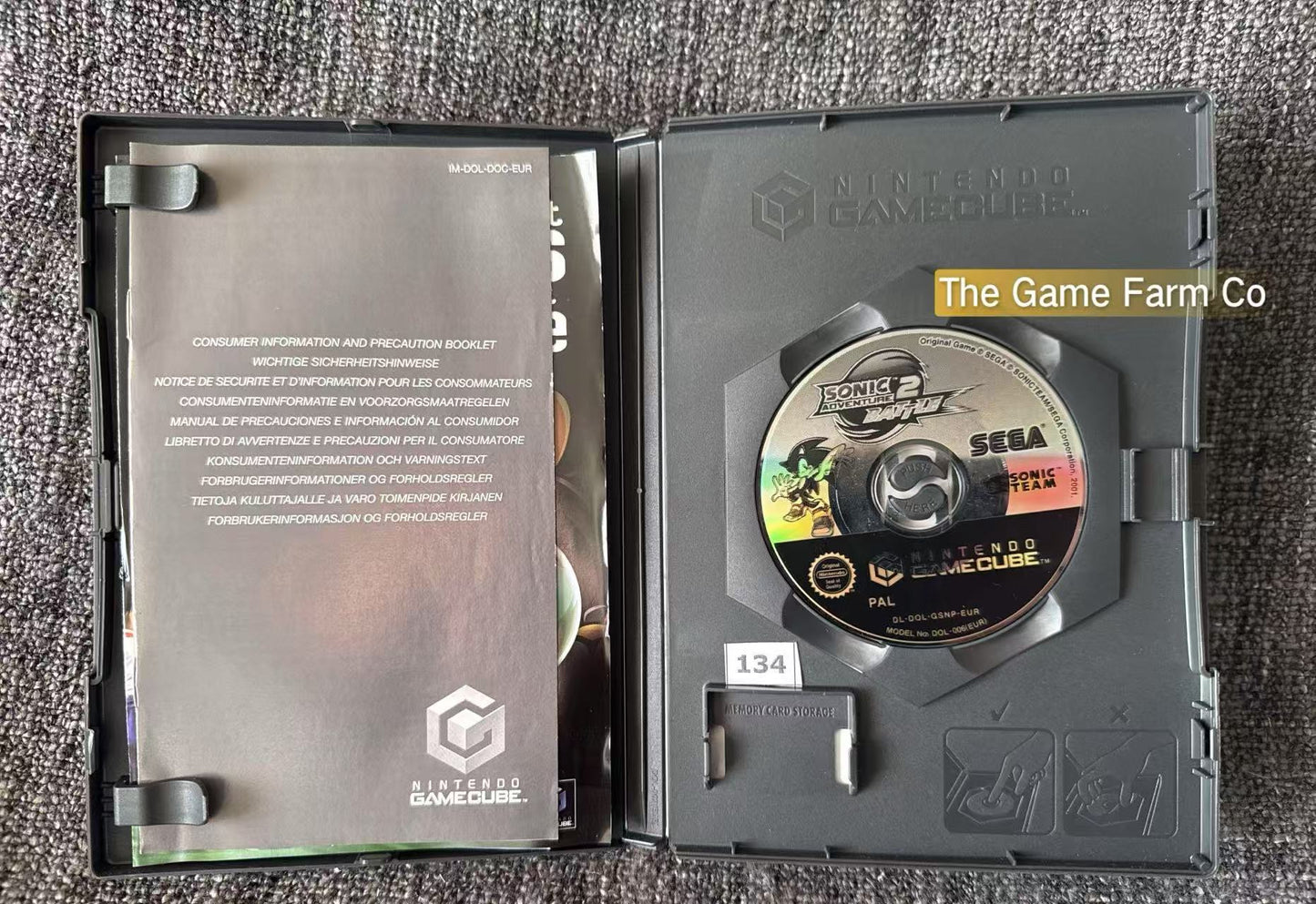 Sonic Adventure 2 Battle Game - Nintendo Gamecube - Pal Version