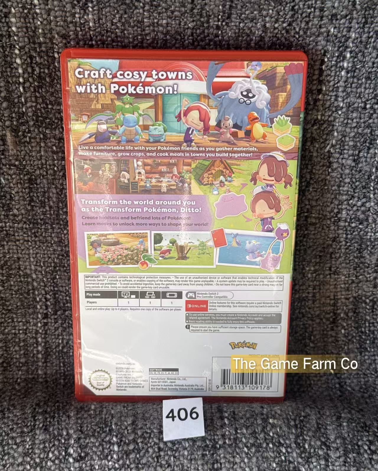 Pokémon Pokopia Nintendo Switch 2 Physical Game Tested Used