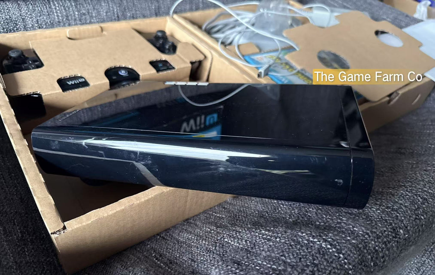 Nintendo Wii U Console Black Premium Pack 32GB Boxed Nintendo Land Bundle In Box