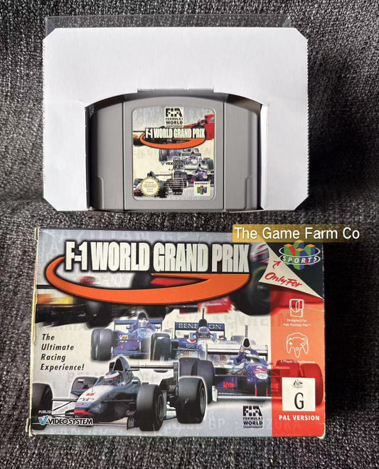 F-1 World Grand Prix Game Boxed - Nintendo 64 / N64 - Pal Version