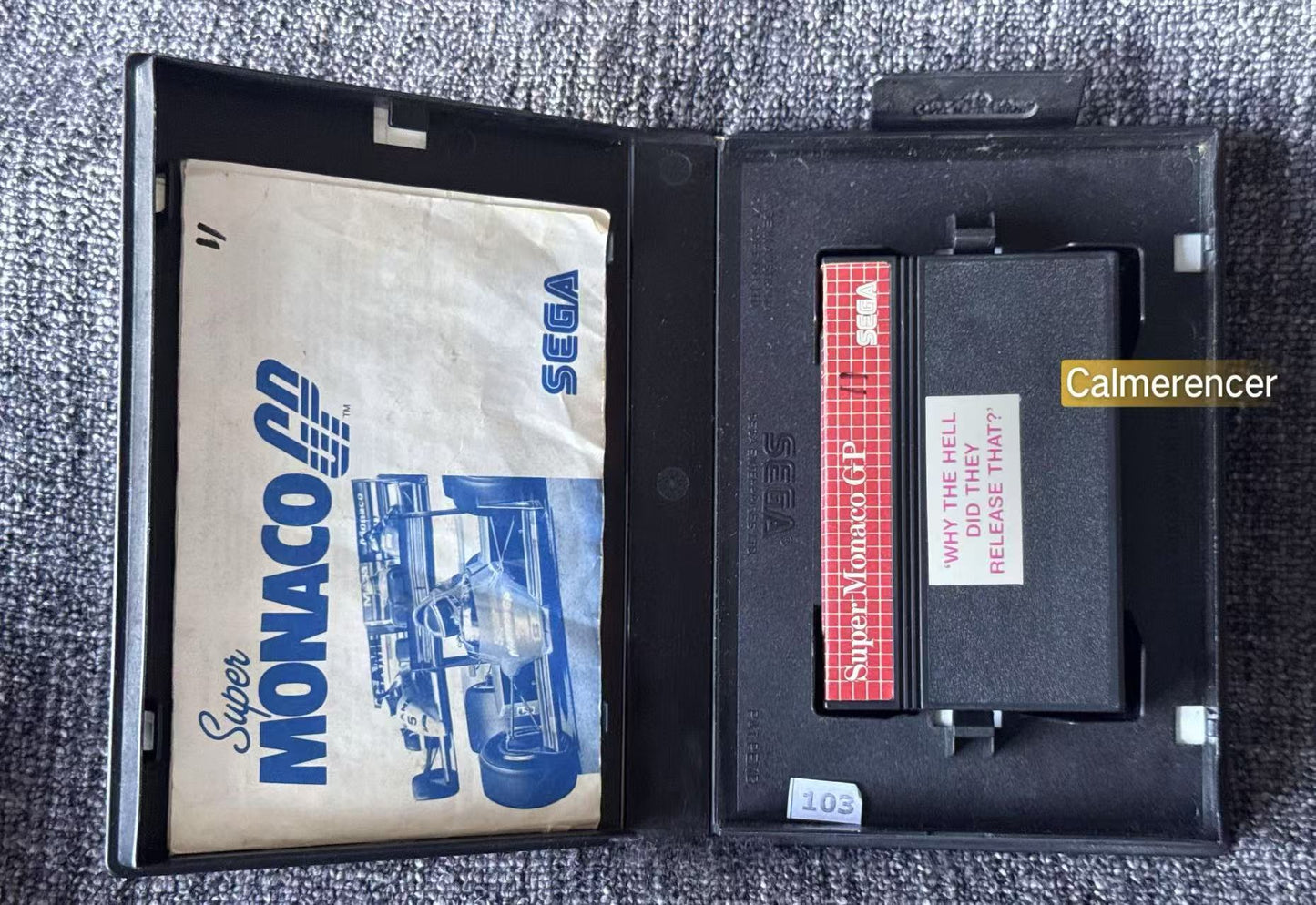 Super Monaco GP Game - Sega Master System