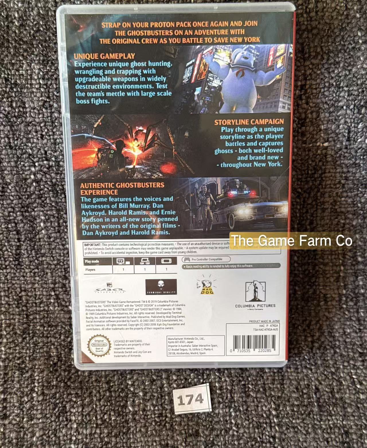 Ghostbusters: The Video Game Remastered Nintendo Switch Complete PAL Tested Used