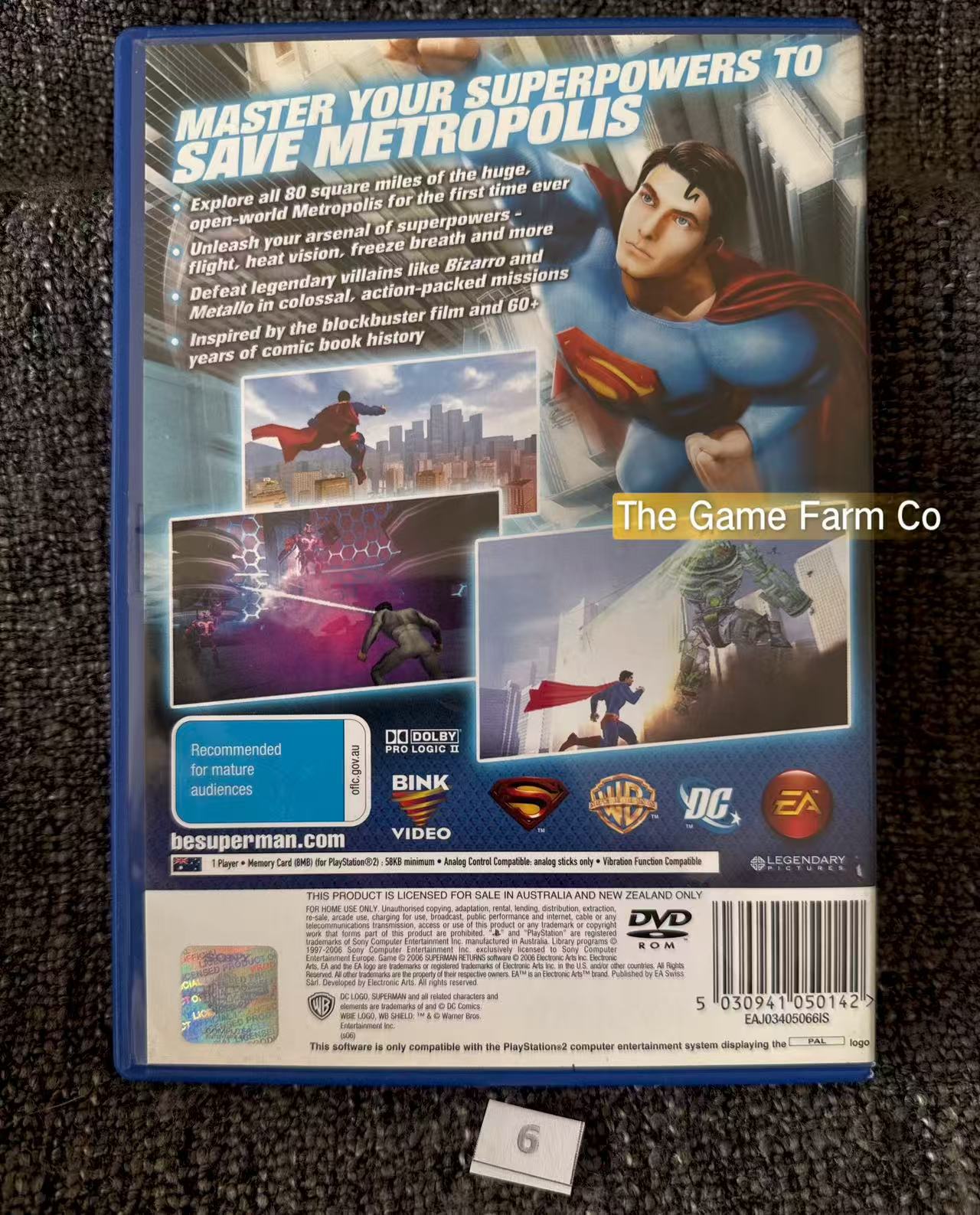 Superman Returns Game- Sony PlayStation 2 (PS2)