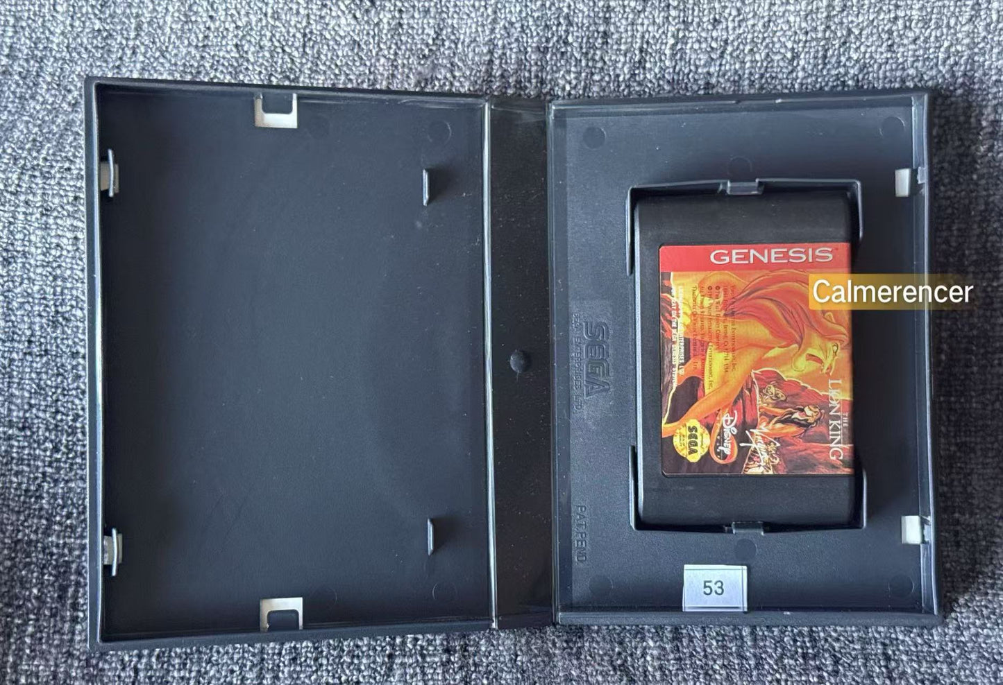 The Lion King Game - No manual Sega Genesis