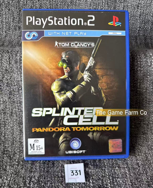 Tom Clancy's Splinter Cell Pandora Tomorrow Game In Mint Condition - Sony PlayStation 2 (PS2)