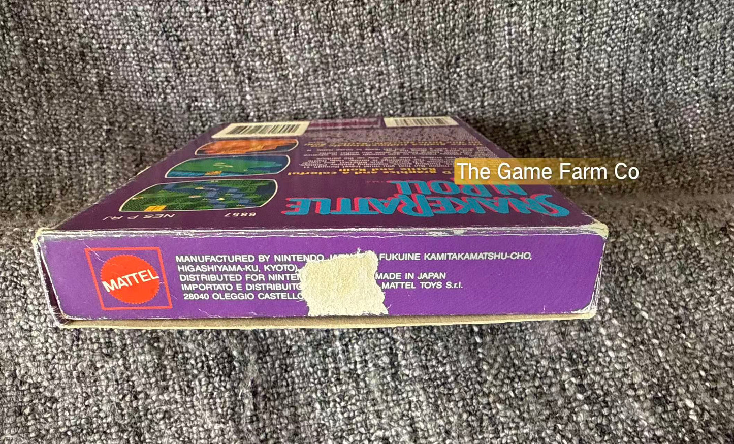 Snake Rattle N Roll Boxed Game - Nes - Nintendo / Entertainment System - Pal Version