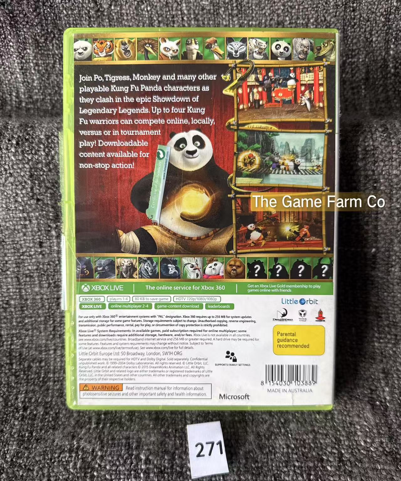 Kung Fu Panda Showdown Of Legendary Legends - Xbox 360 Game
