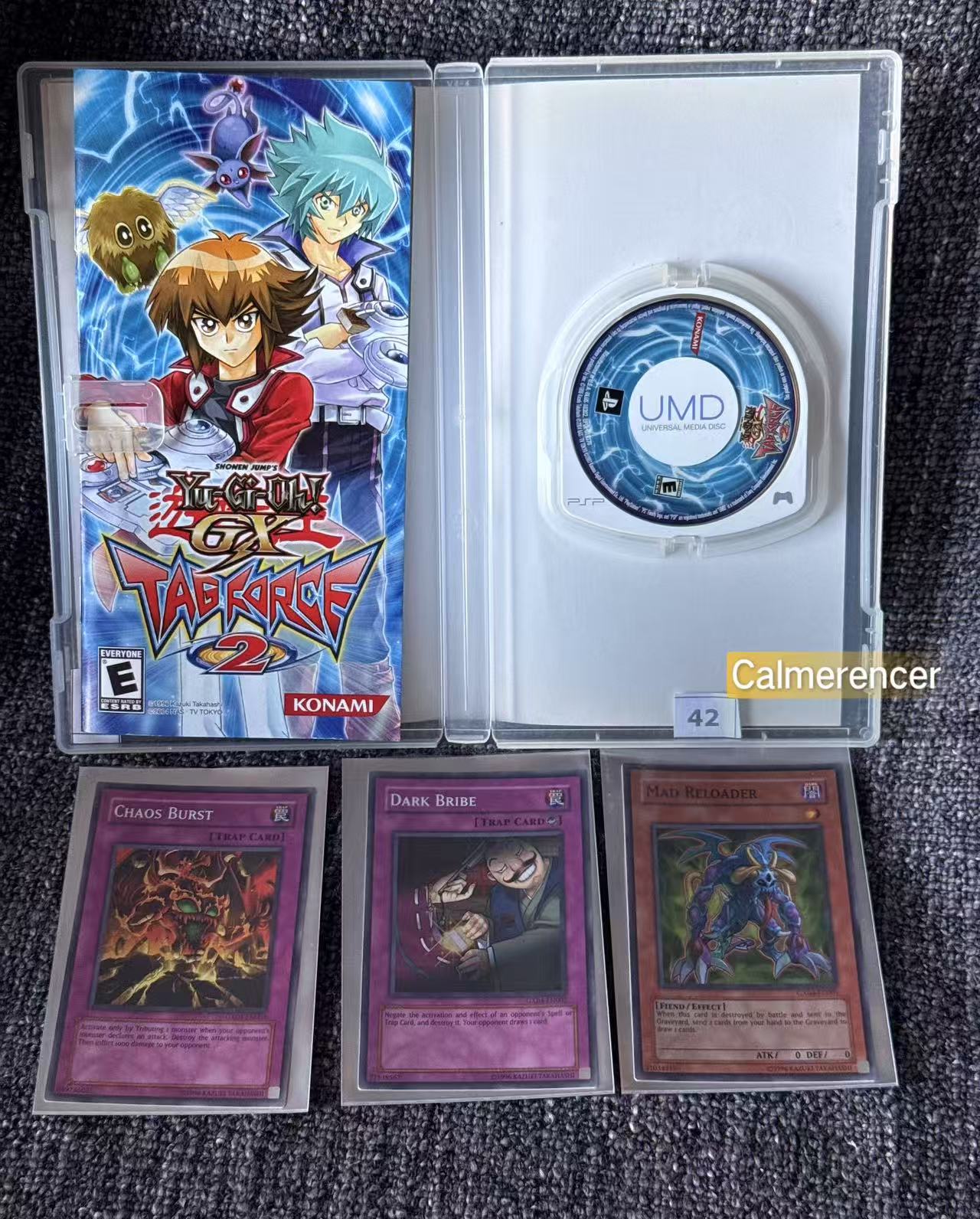 Yu-Gi-Oh! GX Tag Force 2 PSP Game with Cards  Excellent condition - PlayStation Portable