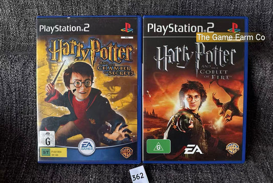 Harry Potter And The Chamber Of Secrets + Goblet Of Fire Game- Sony PlayStation 2 (PS2)