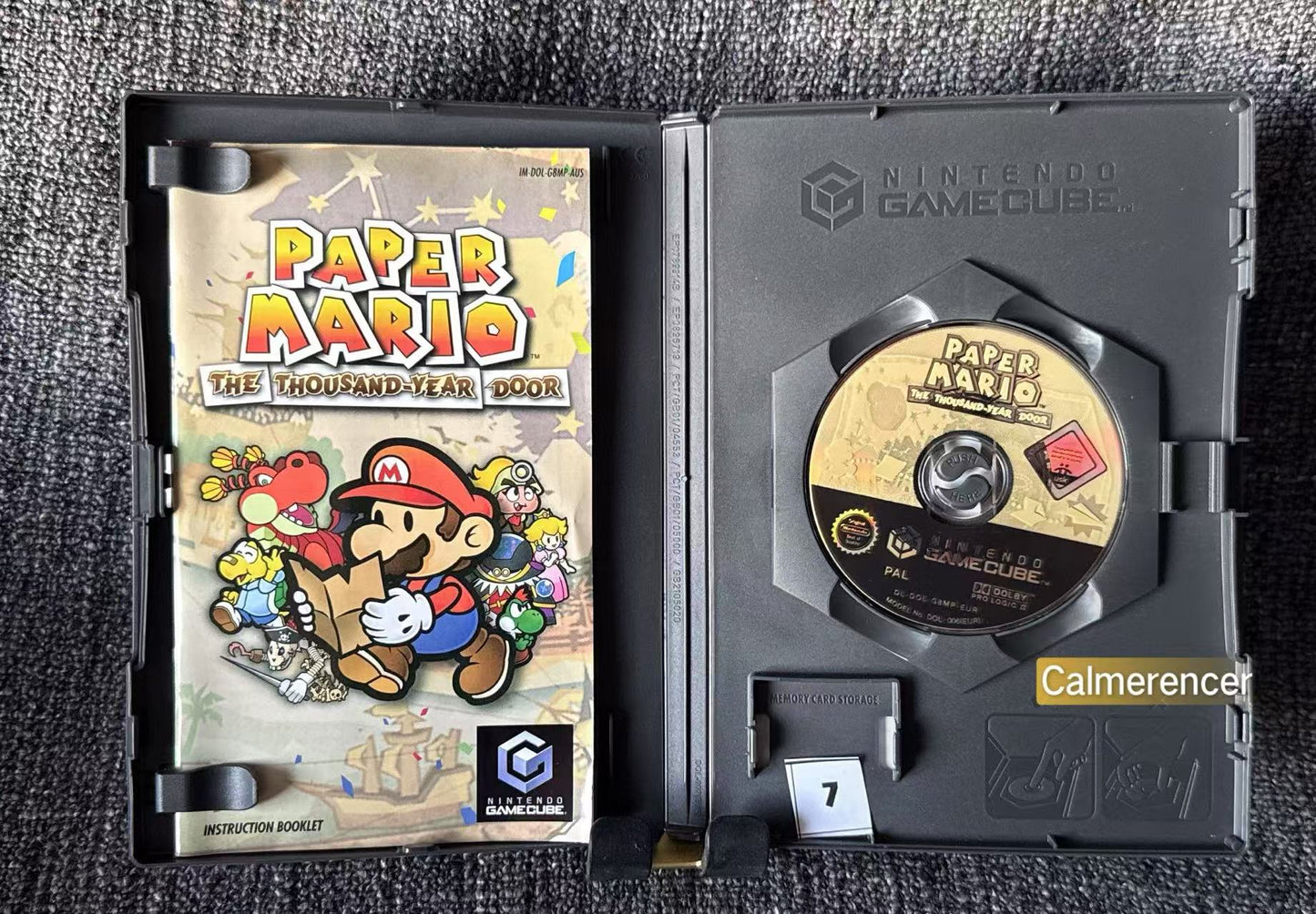 Paper Mario Game - Nintendo Gamecube - Pal Version