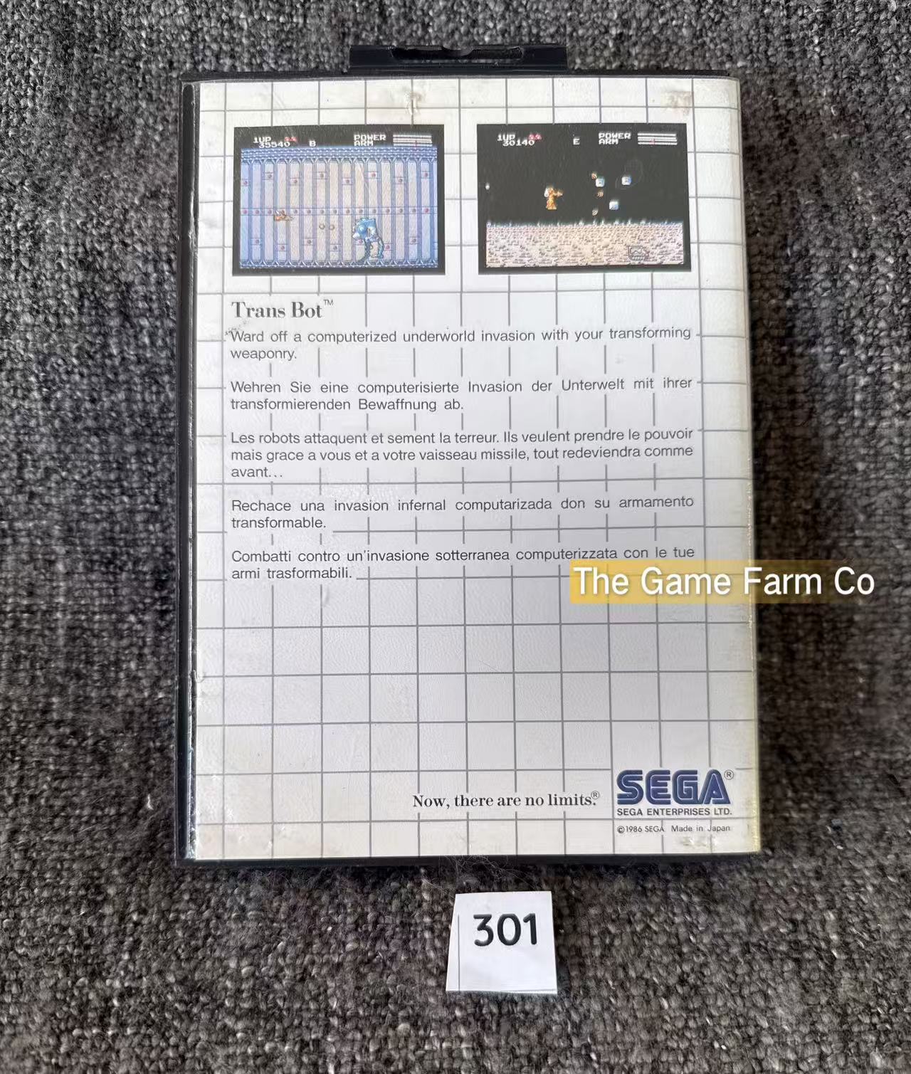 Transbot Game - The Sega Card