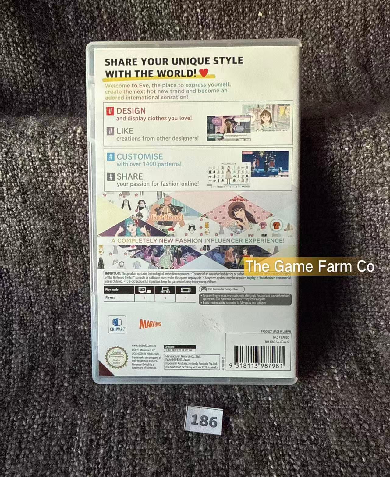 Fashion Dreamer (Nintendo Switch, 2023) Complete in Box CIB PAL Physical Game