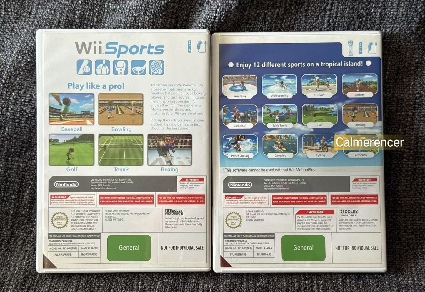Wii Sports Resort + Wii Sports  - Nintendo Wii games