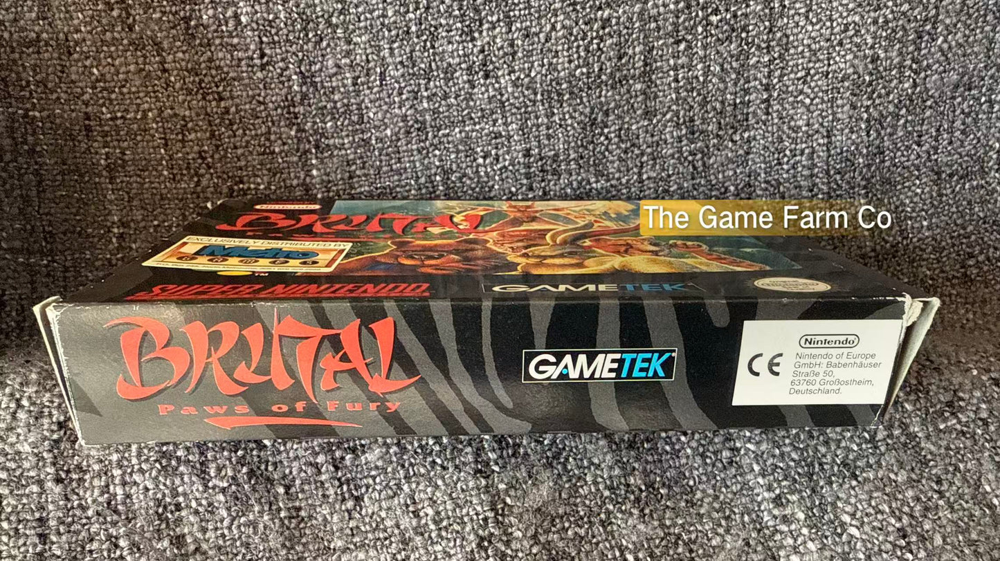 Brutal Paws Of Fury Boxed - Super Nintendo (Snes) Game