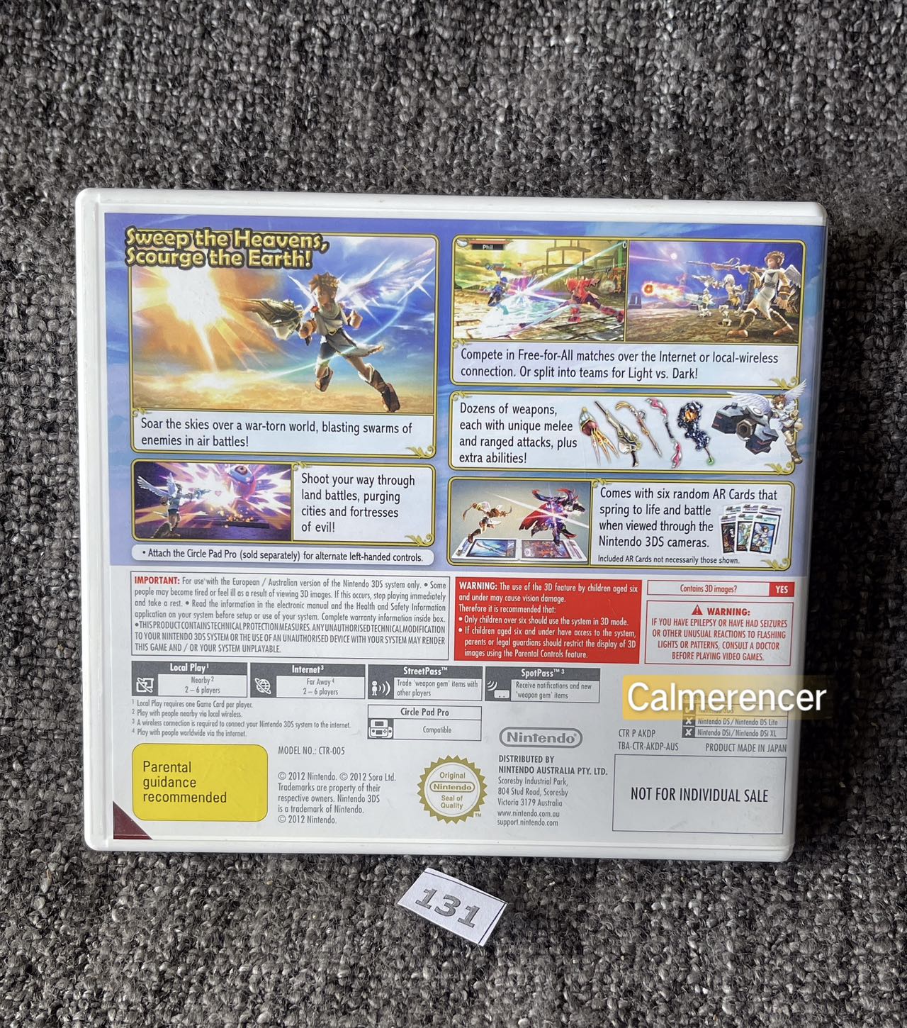 Kid Icarus uprising Game Nintendo 3DS