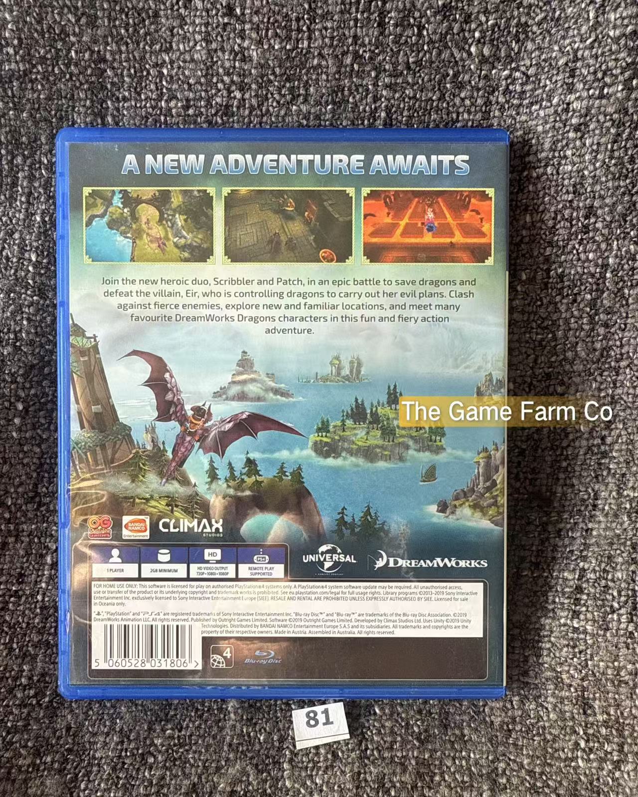 Dragons Dawn of New Riders Sony Playstation 4 (PS4) Game