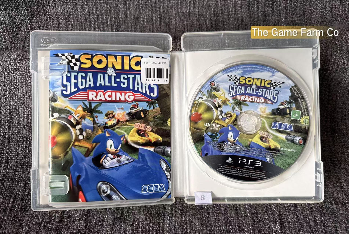 Sonic Sega All-Stars Racing Game - PS3 - Sony Playstation 3