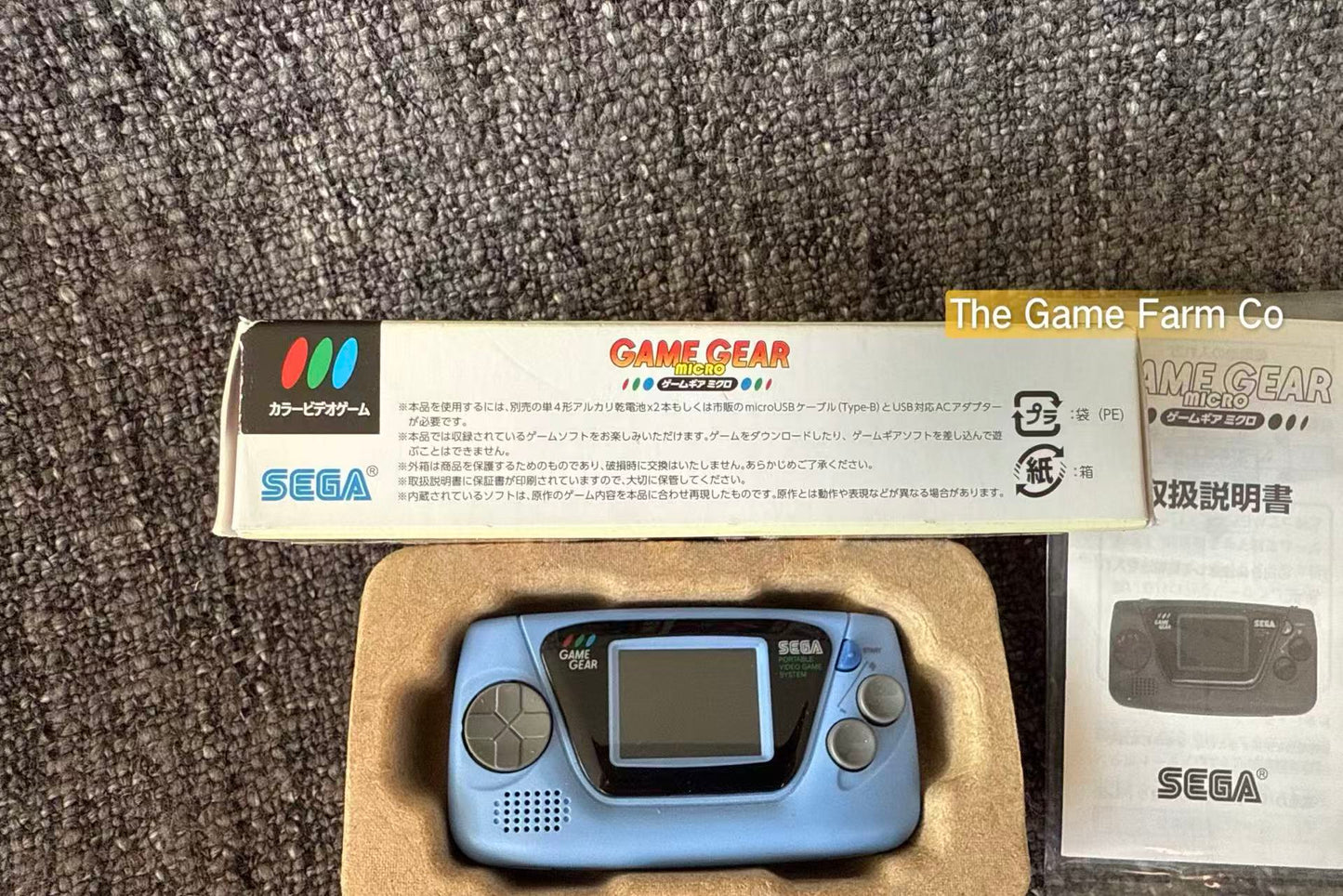 Sega Game Gear Micro Console Blue Japan 30th Anniversary Sonic & Tales Boxed