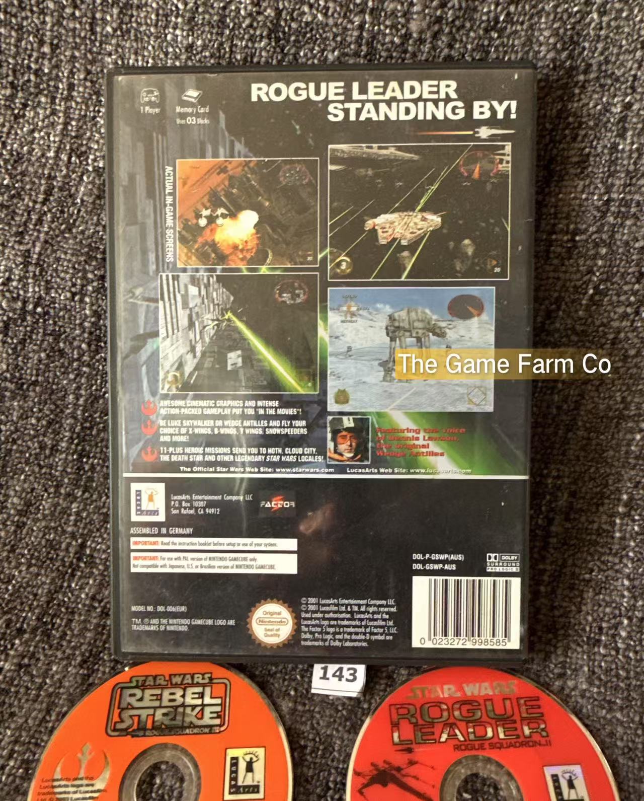 Star Wars Rogue Leader 2 + Rebel Strike Rogue Squadron 3 Game - Nintendo Gamecube - Pal Version