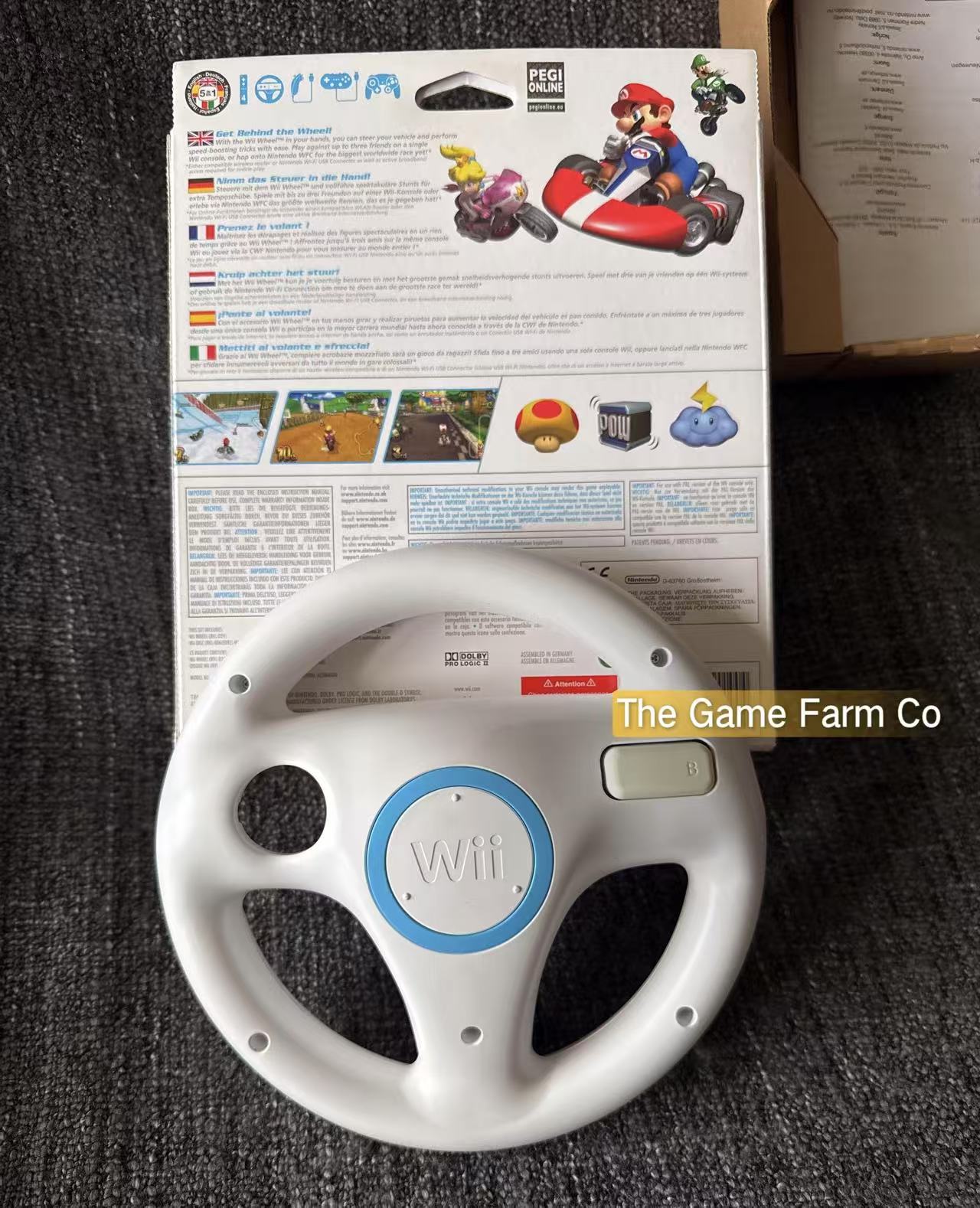 Mario Kart Game & Wheel bundle boxed - Nintendo Wii - Pal Version