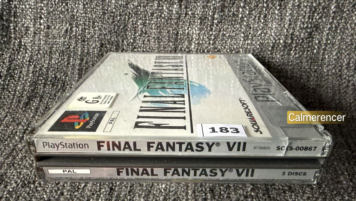 Final Fantasy VII  With FF VIII demo - Sony Playstation One (PS1) Game