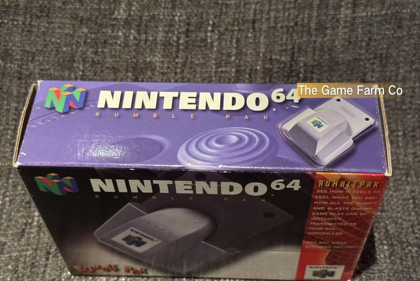 Nintendo 64 (N64) Rumble Pak boxed - Genuine