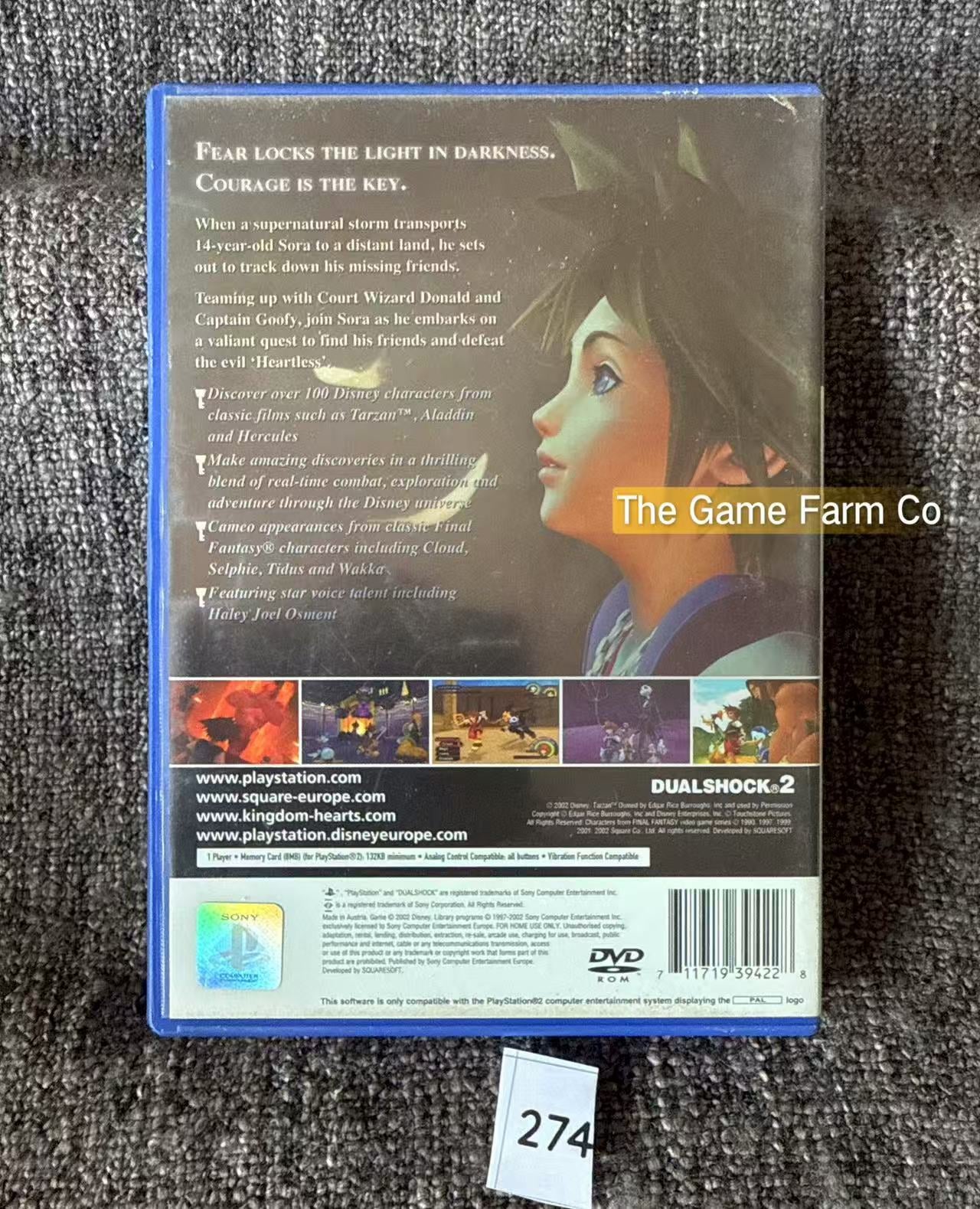Kingdom Hearts Game- Sony PlayStation 2 (PS2)