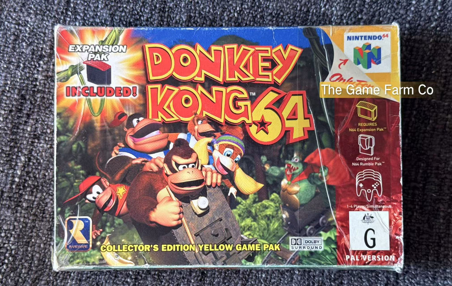 Donkey Kong 64 Game Boxed - Nintendo 64 / N64 - Pal Version