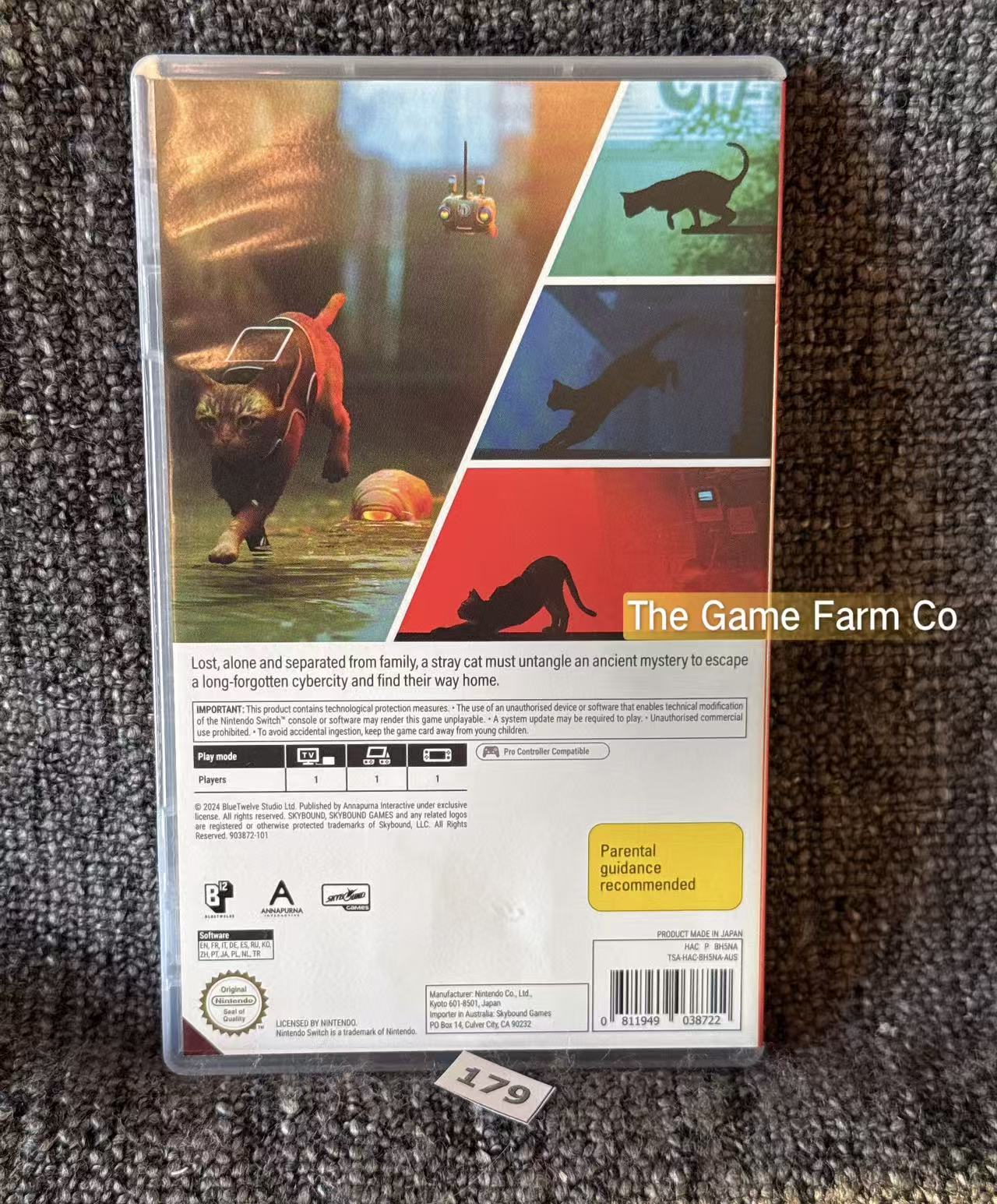 Stray (Nintendo Switch) Complete CIB Physical Cartridge PAL