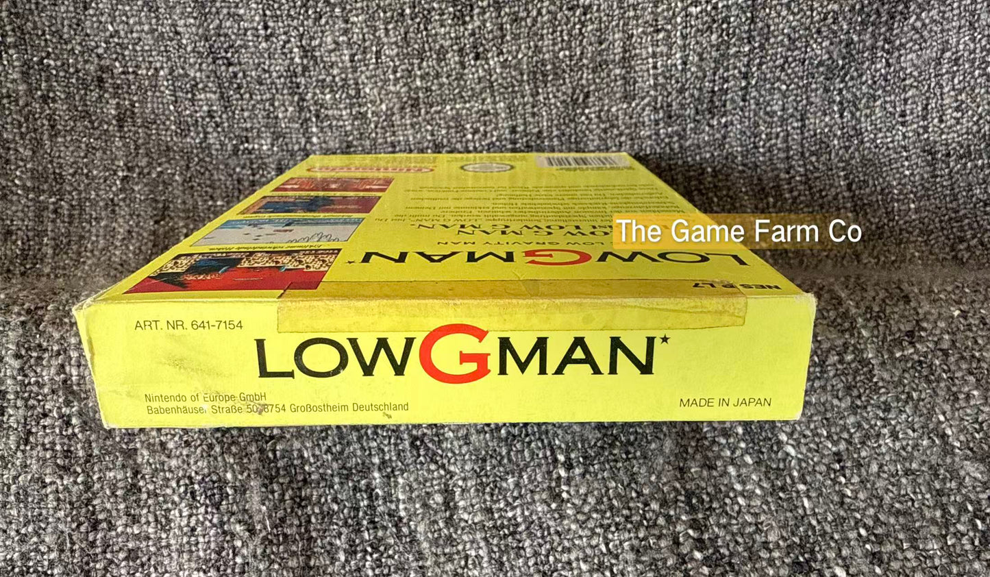Low G Man Boxed Game - Nes - Nintendo / Entertainment System - Pal Version
