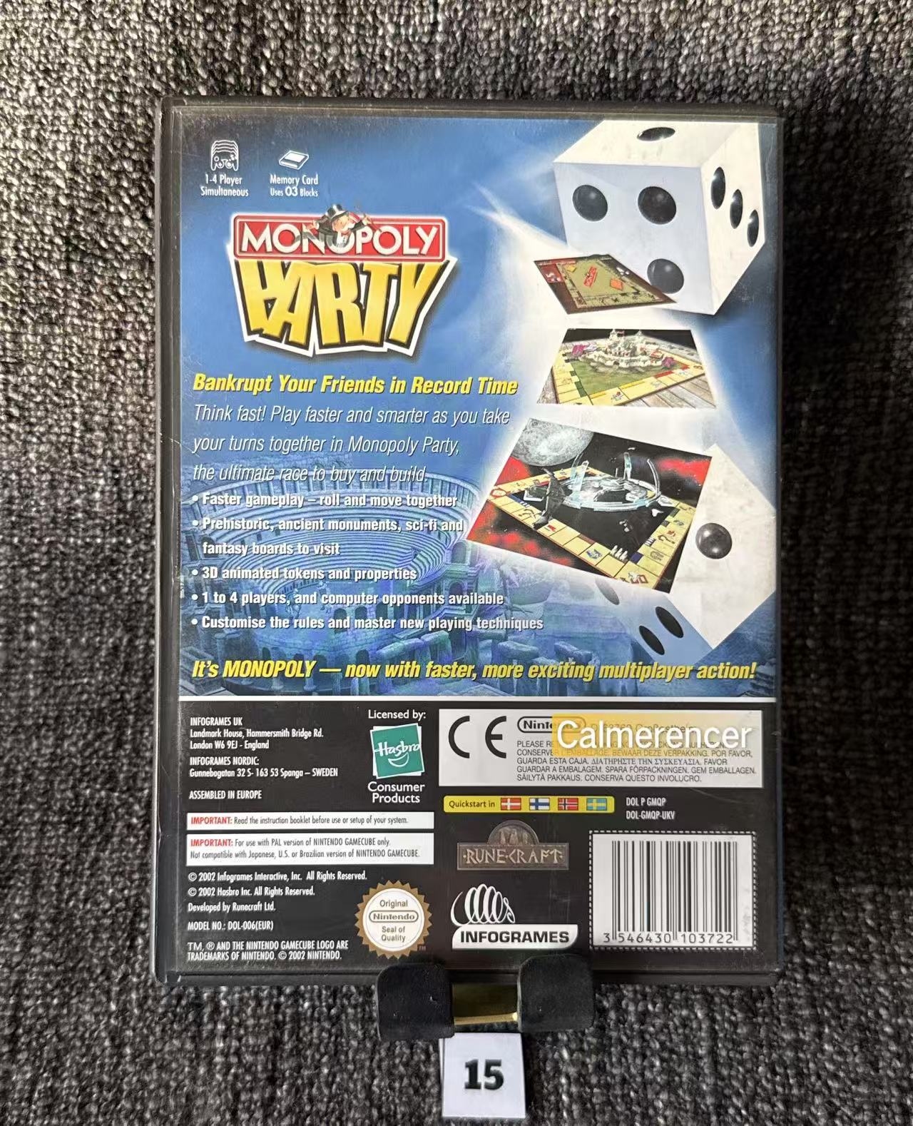 Monopoly Party (Mint like disc) Game - Nintendo Gamecube - Pal Version