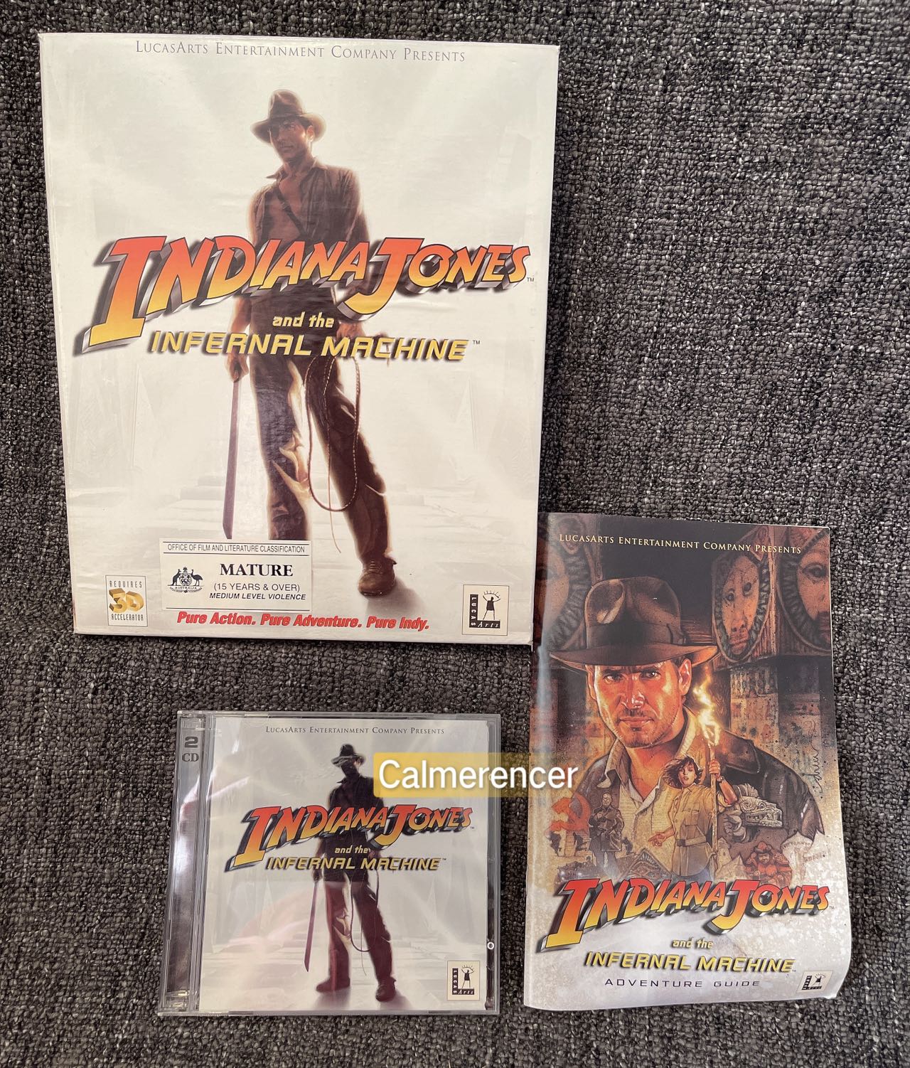 Indiana Jones And The Infernal Machine Game - PC - CD ROM - Big Box