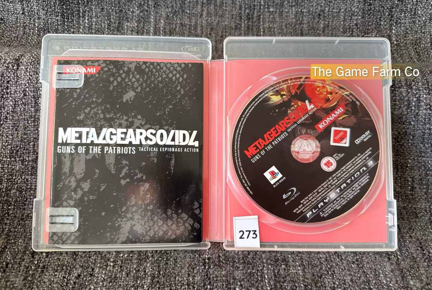 Metal Gear Solid 4 Guns Of The Patriots Game - PS3 - Sony Playstation 3