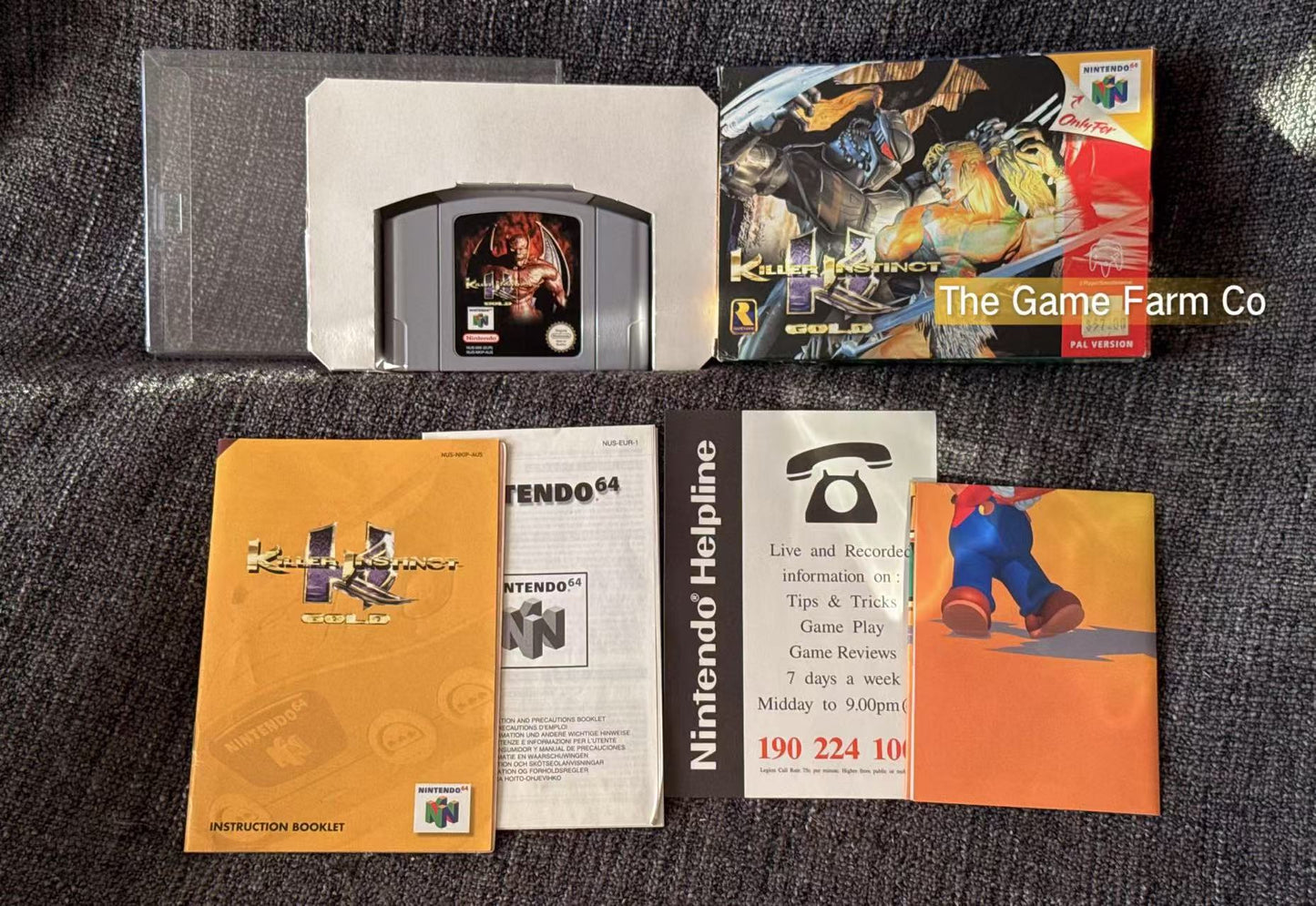 Killer Instinct Gold Game Boxed - Nintendo 64 / N64 - Pal Version