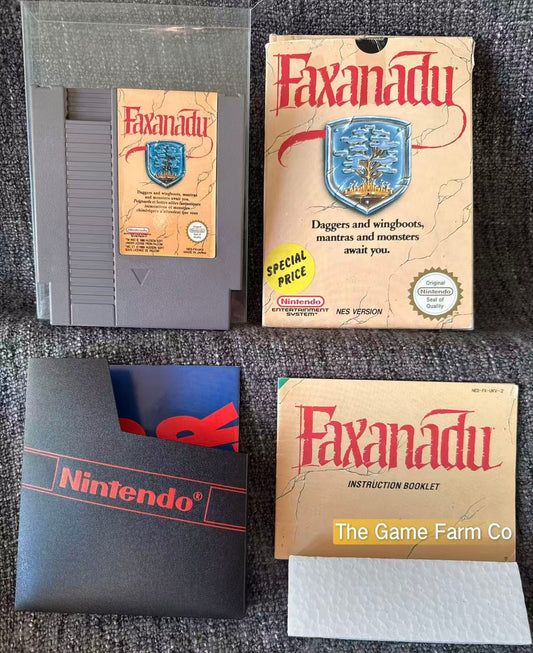 Faxanadu Boxed Game - Nes - Nintendo / Entertainment System - Pal Version