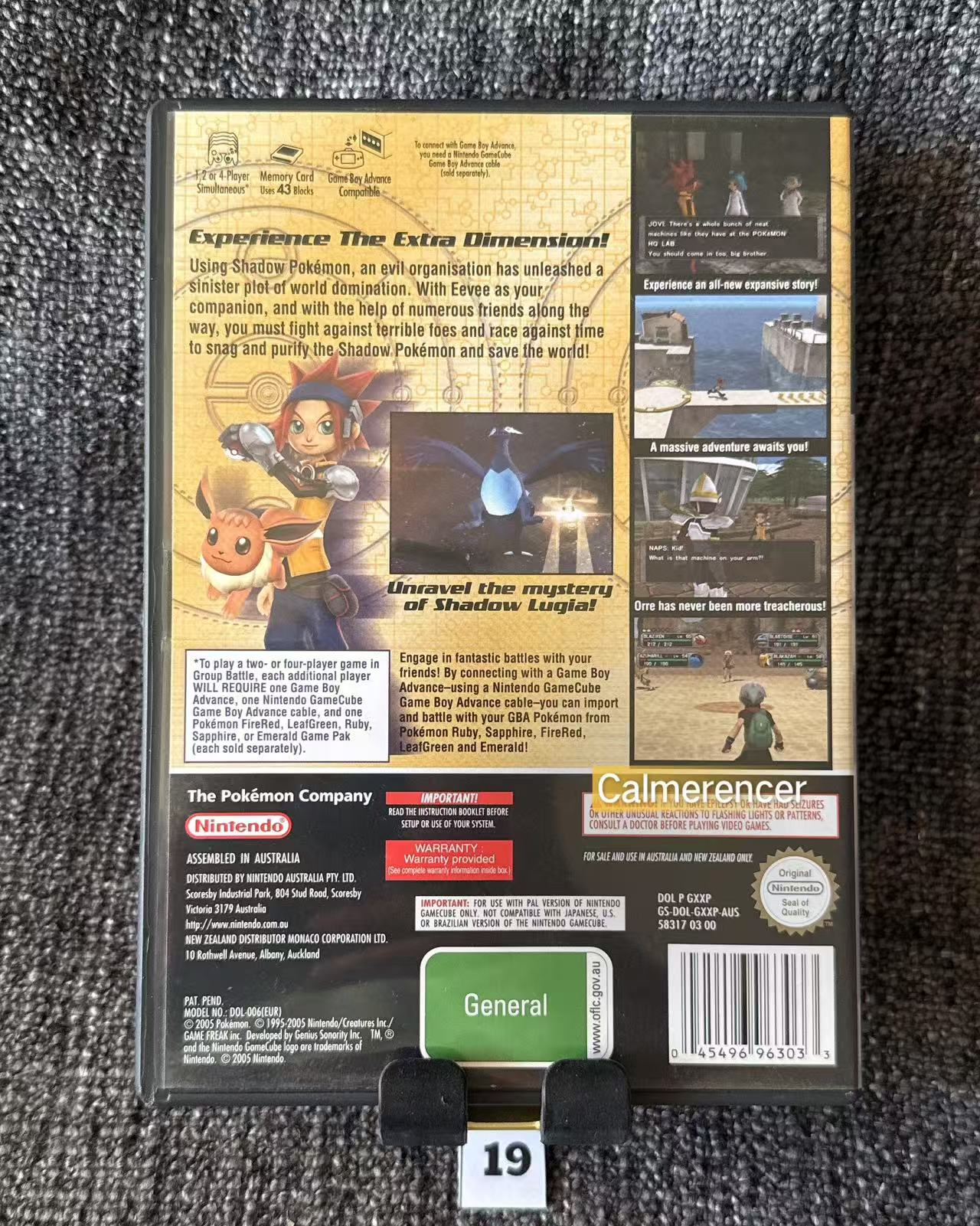 Pokemon XD Gale Of Darkness Game - Nintendo Gamecube - Pal Version