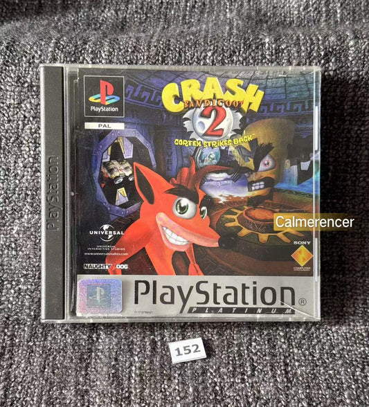 Crash Bandicoot 2 Cortex Strikes Back - Sony Playstation One (PS1) Game