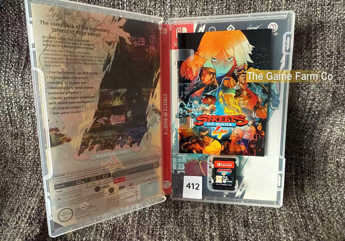 Streets of Rage 4 Nintendo Switch Complete in Box (CIB)