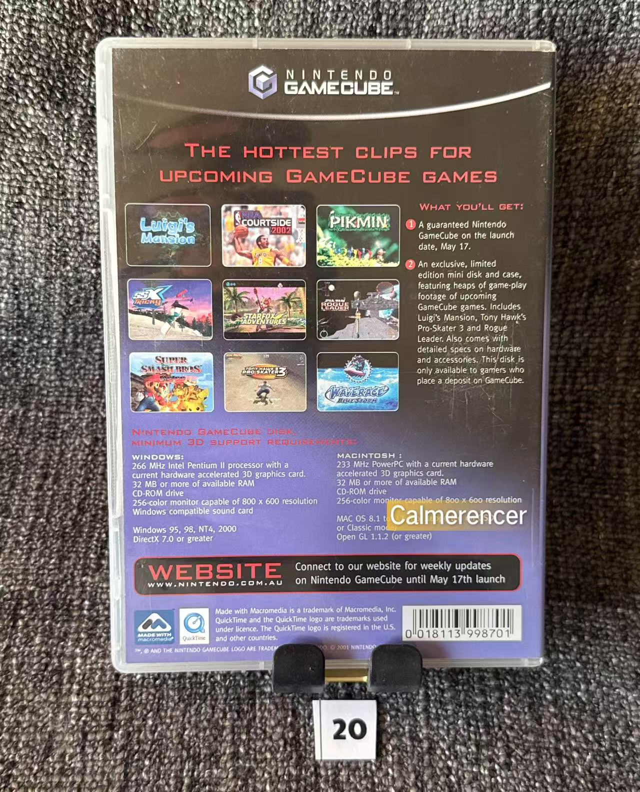 Exclusive Australian Launch CD - Nintendo Gamecube - Pal Version